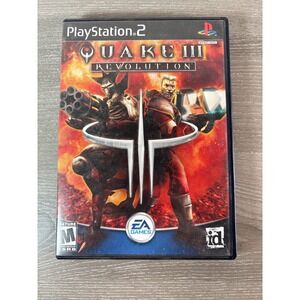 PlayStation 2 PS2‎ Quake III Revolution Video Game Disc Case Manual